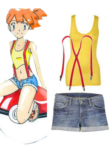 Pocket Monster Misty Cosplay Costume